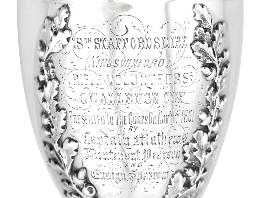 Antique Victorian Sterling Silver Goblet 1862