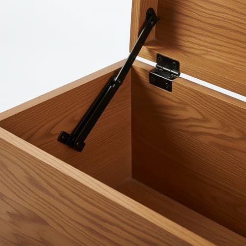 2 PCS Lid Support Hinge, Rotatable Folding Lid Support Hinge Black Hinges for