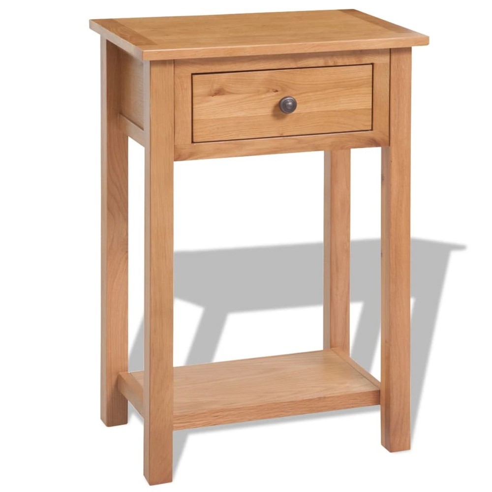 Console Table Hallway Table Accent Table Entryway Table Solid Wood Oak vidaXL