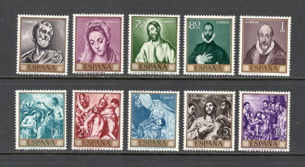 1961 SPAIN Scott # 973-982 MNH STAMP SET