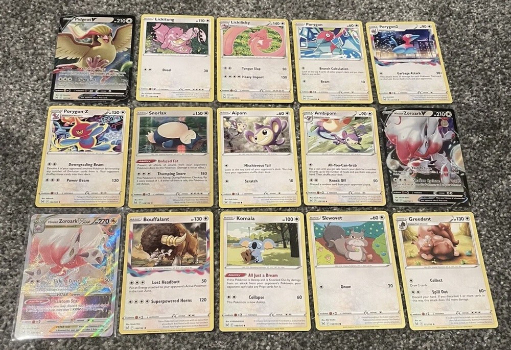 Lost Origin & Silver Tempest Base Sets - VStars/Radiants/V’s/Holos/Reverse Holos