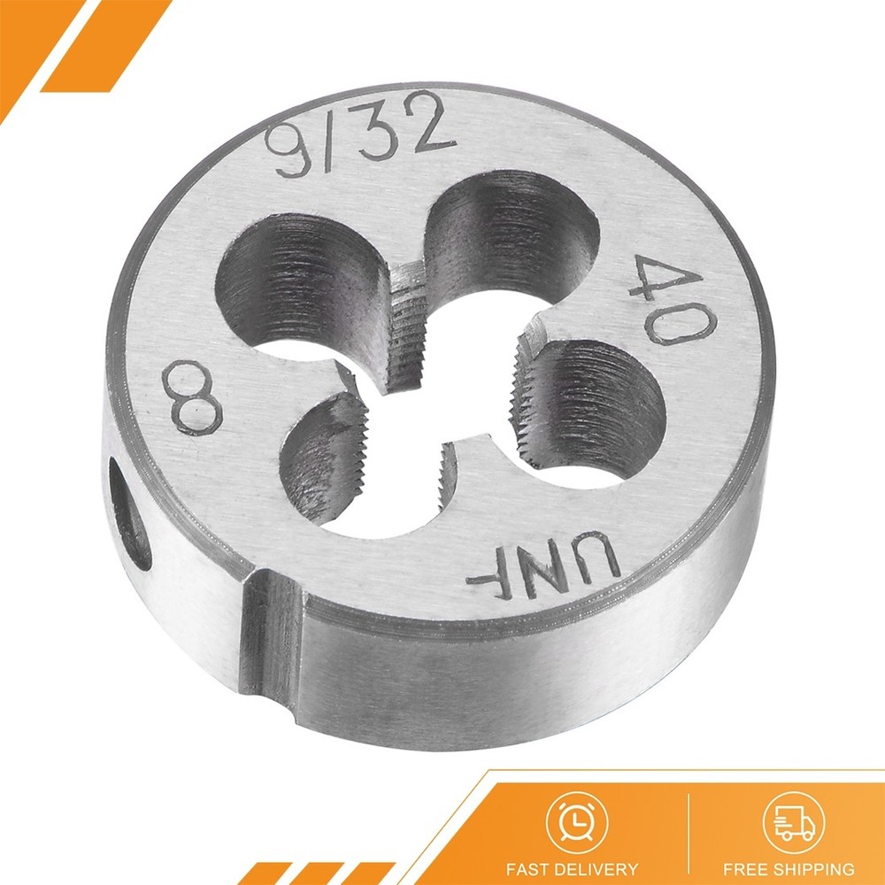 9/32"-40 UNF Alloy Tool Steel Machine Thread Round Threading Die - Hand Tool