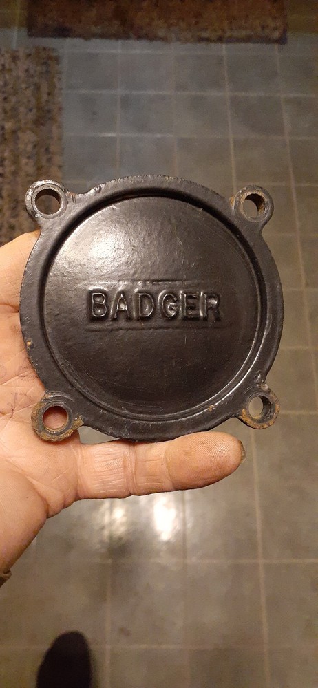 Badger Model 25 Water Meter Bottom, Back, Freeze, Steampunk, Or Usable!!