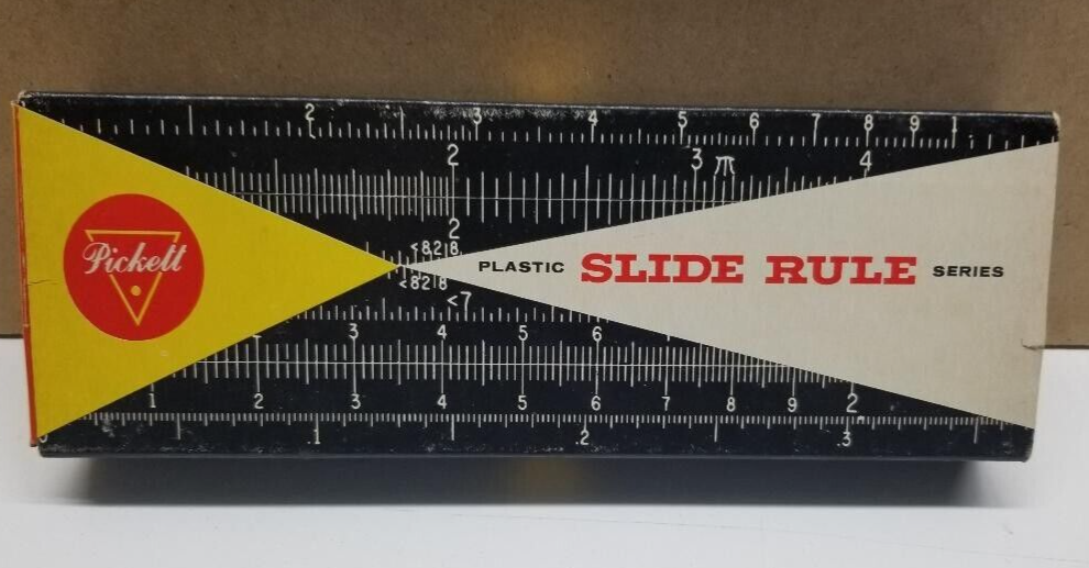 PICKETT SLIDE RULE ORIGINAL BOX (BOX ONLY) GREAT CONDITION