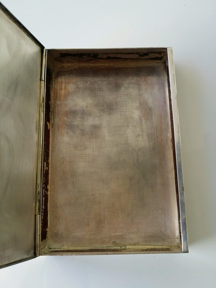 VINTAGE SILVER SNUFF BOX, ANTIQUE SOLID SILVER, SUPERB DETAIL EXQUISITE