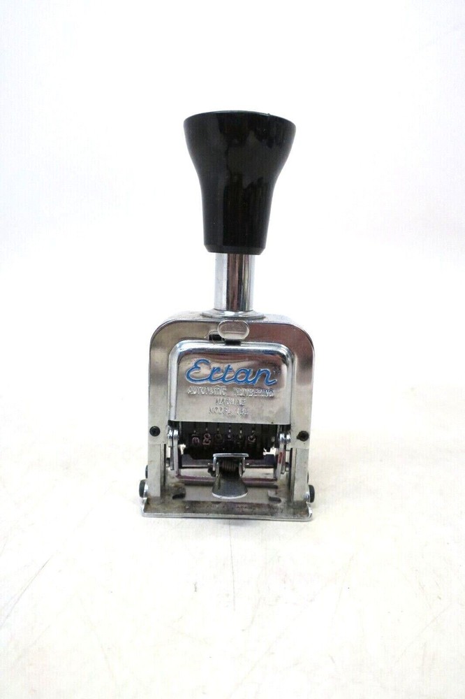 VINTAGE ERTAN Automatic Numbering Machine Model 188 W/ ORIGINAL BOX