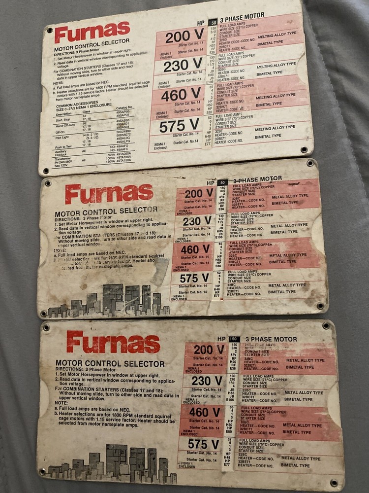 3 - Furnus Motor Data Calculator / Motor Control Selector