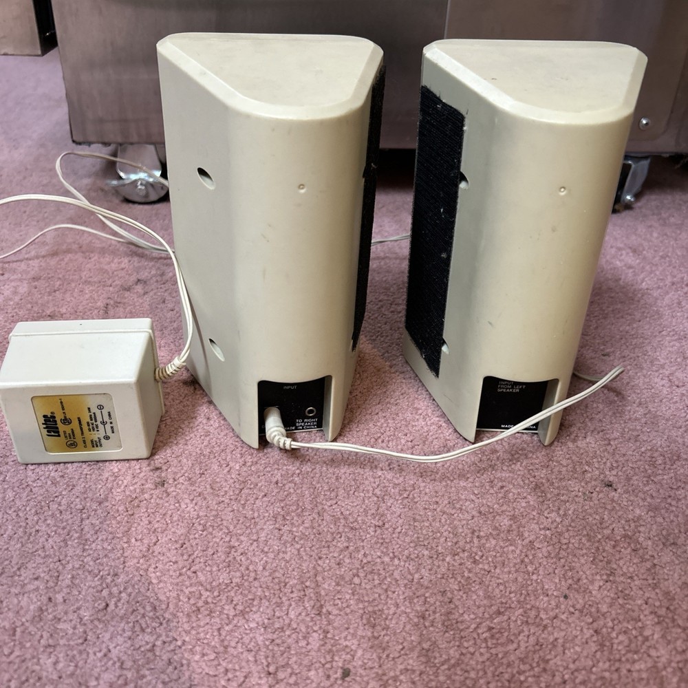 Vintage Labtec LCS-800 Computer Speaker System