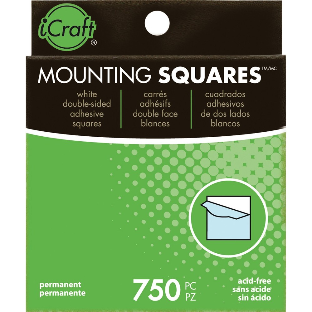 Thermoweb 3872 Mounting Squares-White .5" 750/Pkg