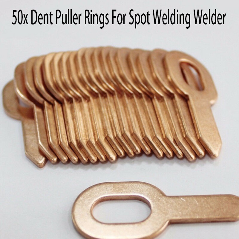 50x Dent Puller Rings Kit For Spot Welding Welder Car Body Panel Pulling Washer.