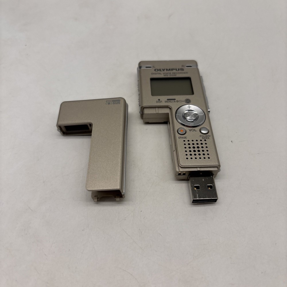 Olympus WS-310M Digital Voice Recorder USB Sound Silver Compact Tested!