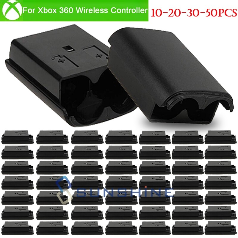 For Xbox 360 Wireless Controller Black AA Battery Back Cover Case Shell Pack