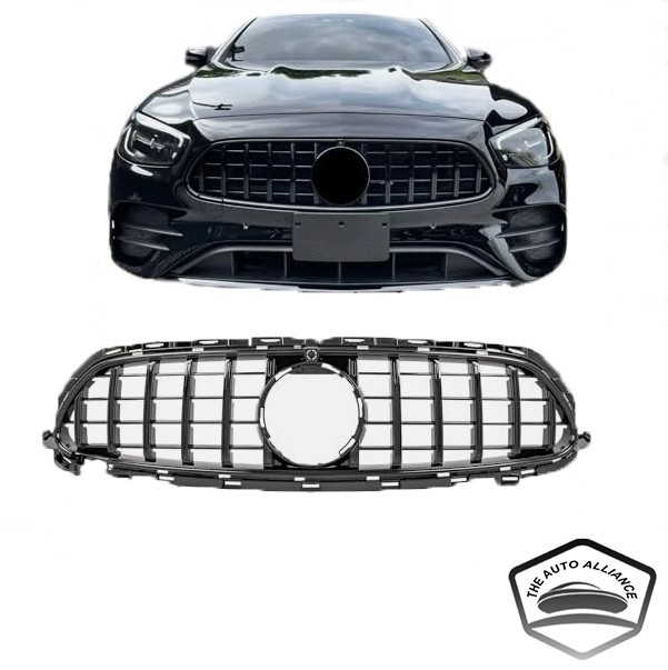 GT Style Chrome Front Grill For Mercedes E-CLASS W213 2020-2023 E220 E300 E400