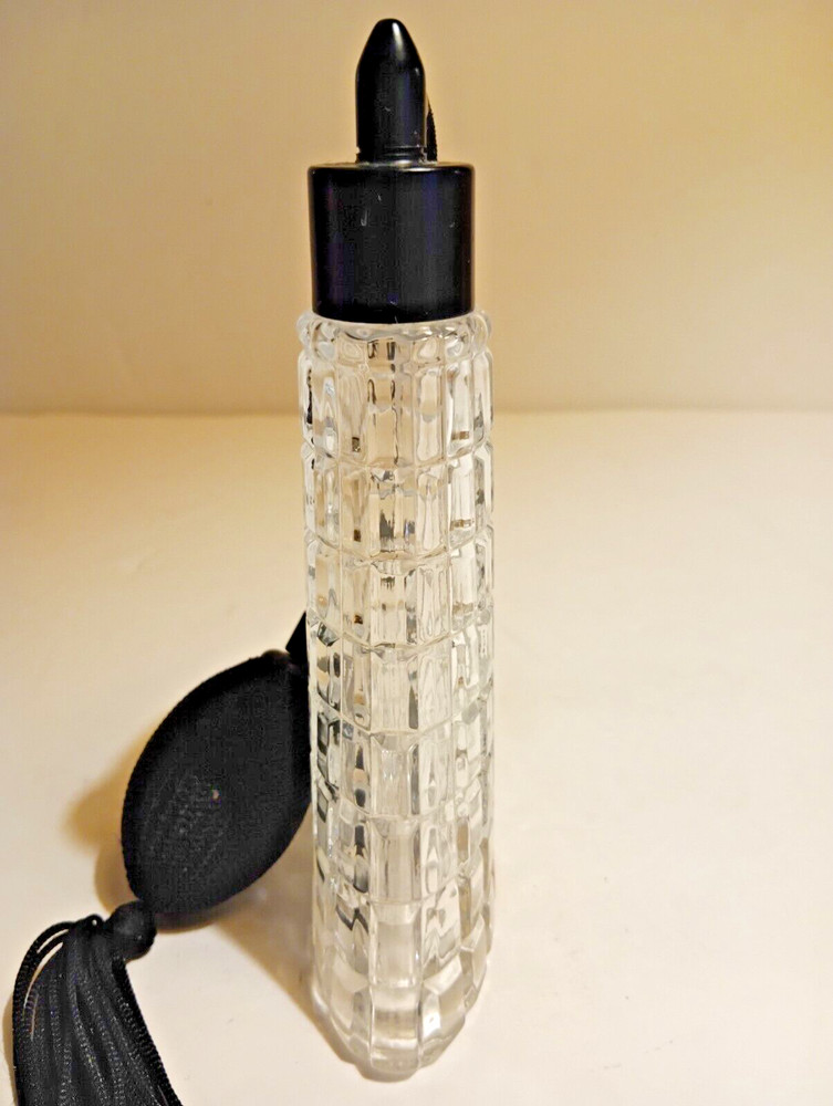 Art Deco Style Eiffel Tower Glass Perfume Atomizer Bottle 6"