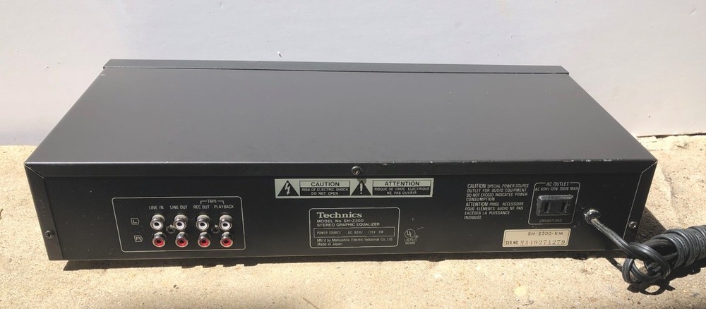 Technics SH-Z200 7 Band Stereo Graphic Equalizer Clean And Working