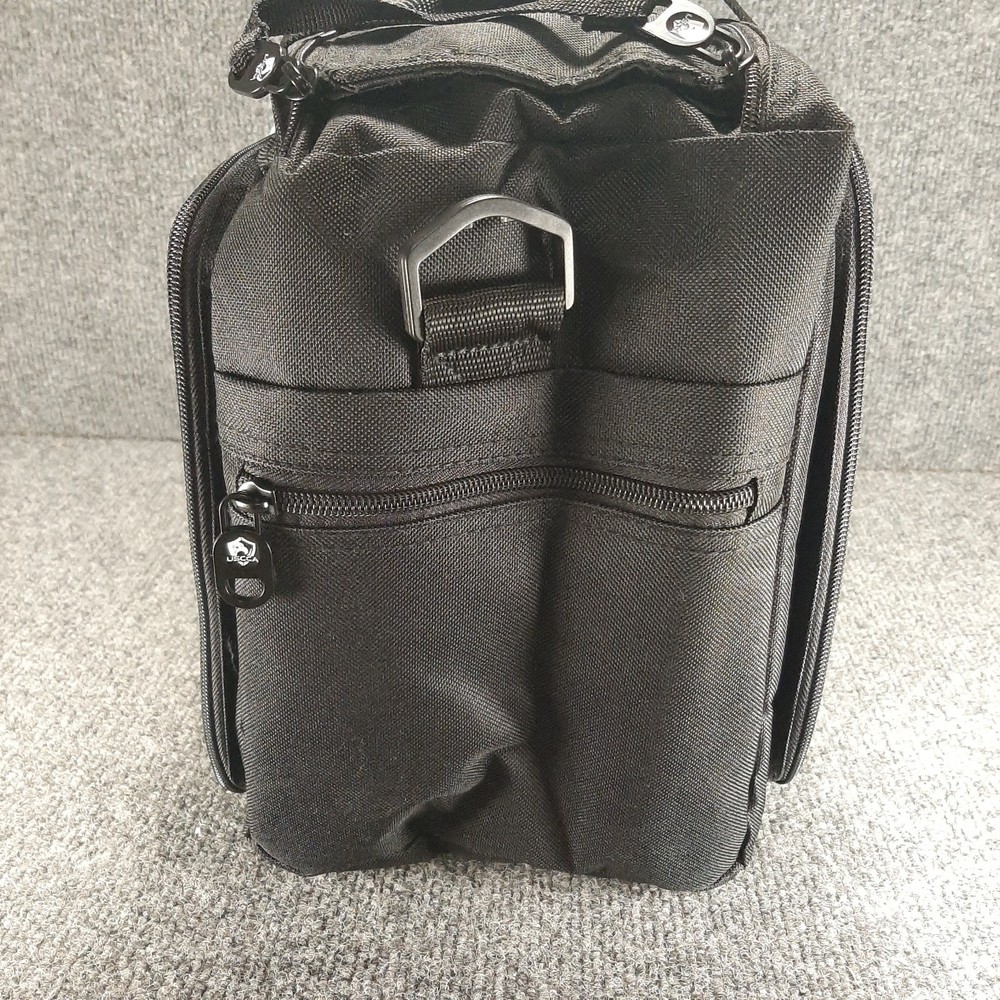 Pistol Range Bag USCCA 600D Black 5 Pocket Inner Case Shoulder Strap Inside NWT
