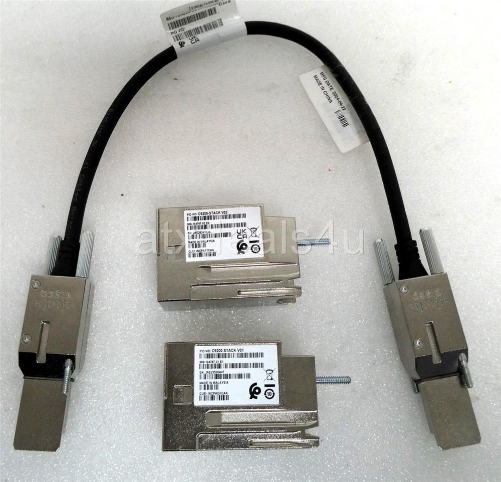 Cisco STACK-T4-50CM V02 C9200L-STACK-KIT Stack Module Kit W/STACK-T4-50CM Cable