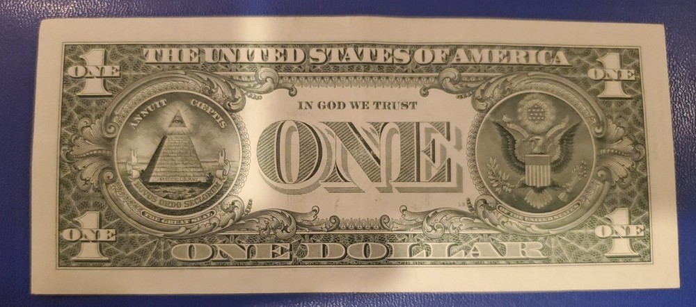 🚫 $1 Dollar Serial Number Misalignment Error Note The 0 On The Right Ser. #‼️