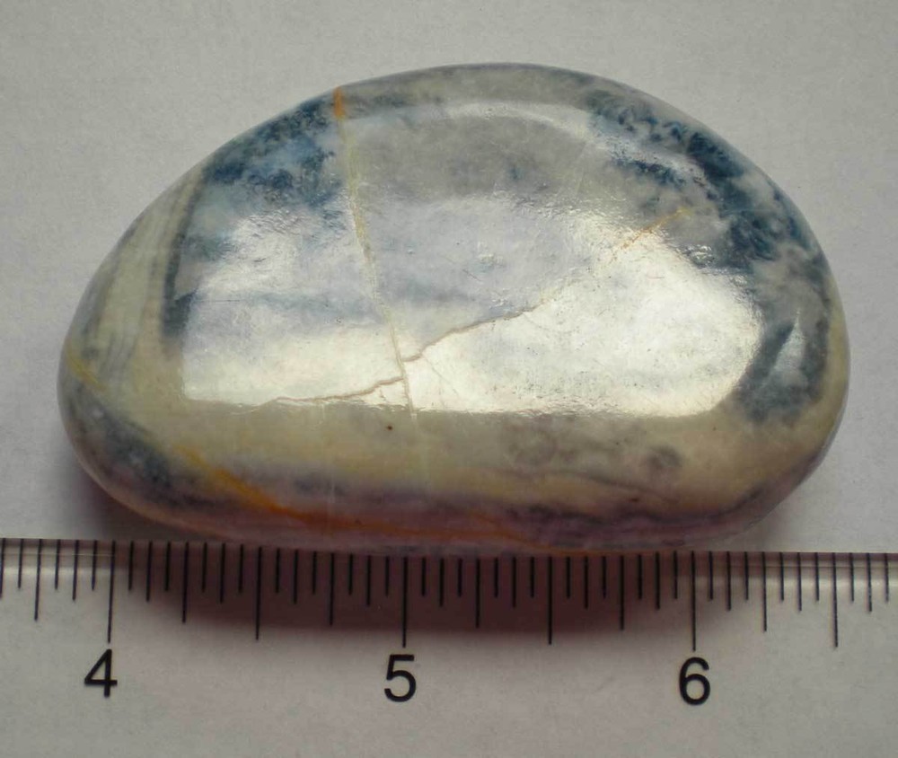 Blue Scheelite Palmstone - Turkey sc931b