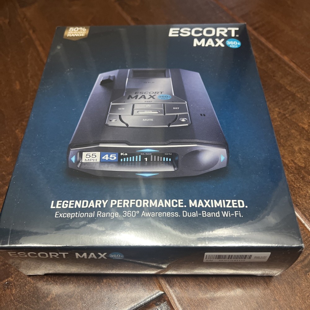 ESCORT MAX 360C MKII LASER RADAR DETECTOR SEALED-