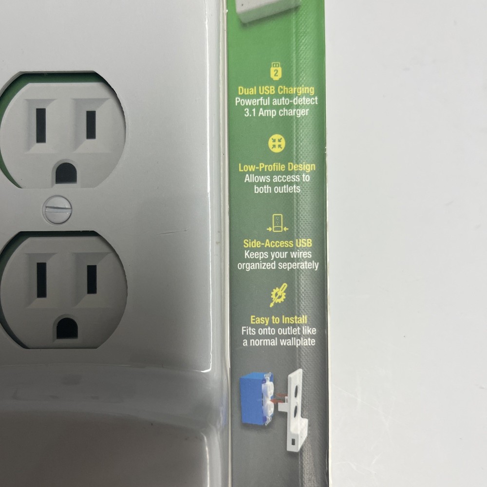 westek usb cover charging wall plate