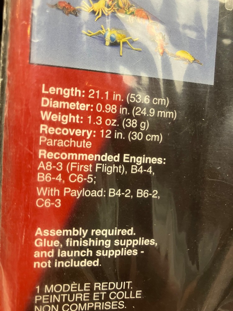 Original (not reissue) Estes Nova Payloader Flying Rocket Kit #1960 -Sealed