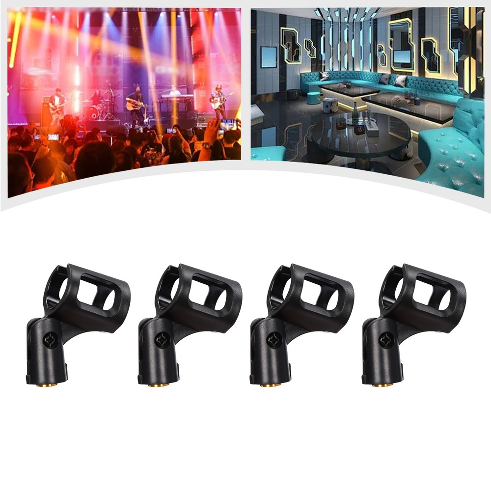 4*Universal Microphone Clip Holder Microphone Clips Microphone Mic Clip Holders