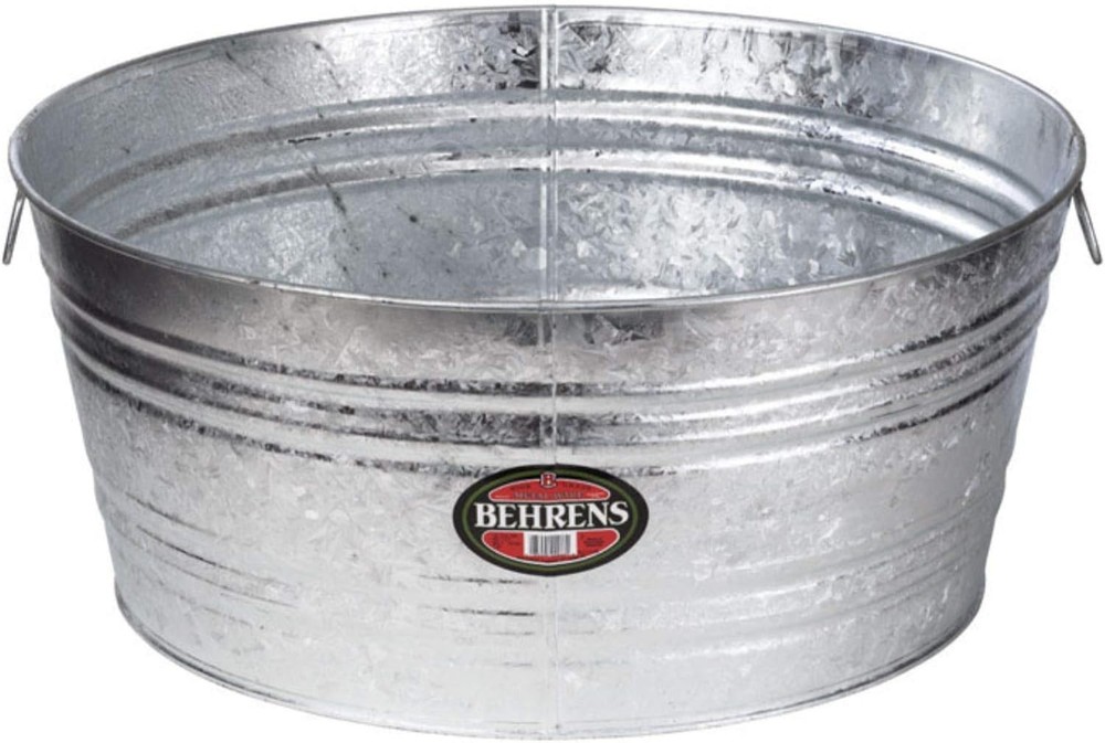 Tub 14 Gal Round Galvanized
