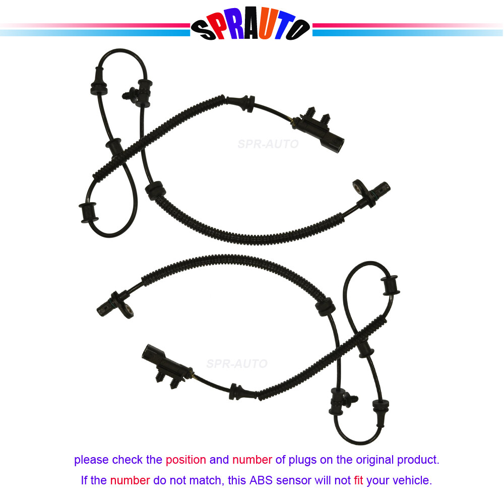 2 ABS Wheel Speed Sensor Set Front Left & Right Fit CHRYSLER PACIFICA 2017-2019