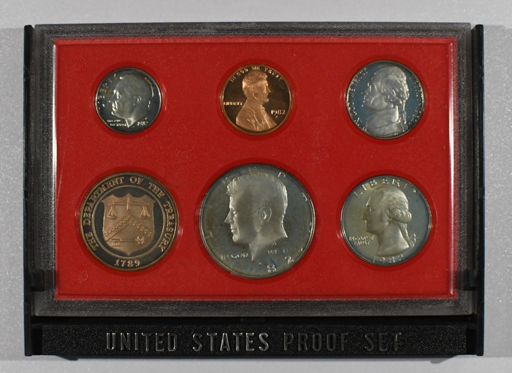 1982-S 6-Coin Proof Set/Box (Original Package)