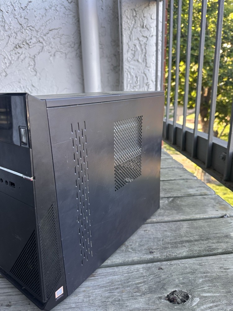 PowerSpec Black Steel Computer Case with USB and Audio Front Ports