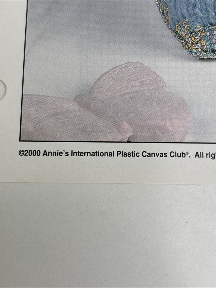 Butterfly Pearls Tissue Box Cover Annie's Attic Plastic Canvas Pattern Page