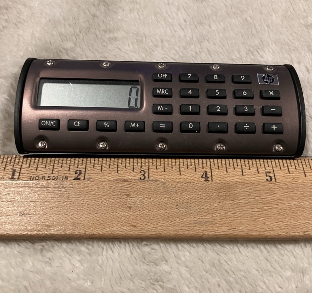 HP Quick Calc Mini Magnetic Pocket Calculator