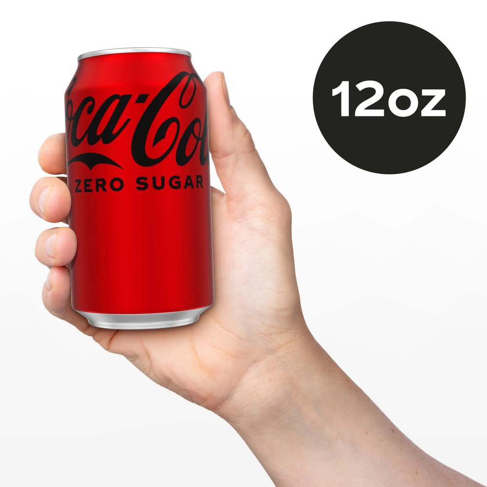 Coca Cola Zero Sugar Soda Pop Cans fl oz Pack