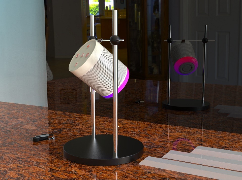 4-Inch Mini LED Base Bluetooth Speaker