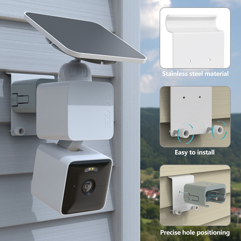 Special Vinyl Siding Wall Panel Hook for WYZE Solar Cam Pan