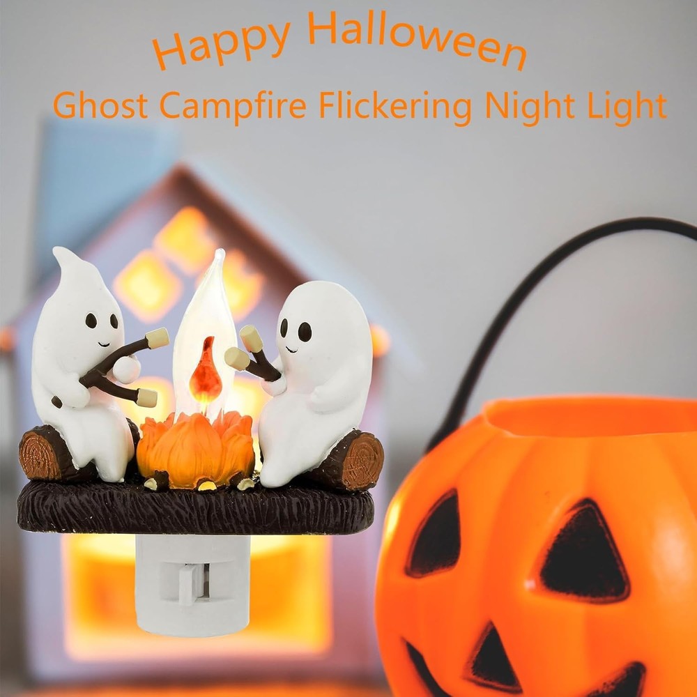 Ghost Campfire Nightlight Halloween Ghost