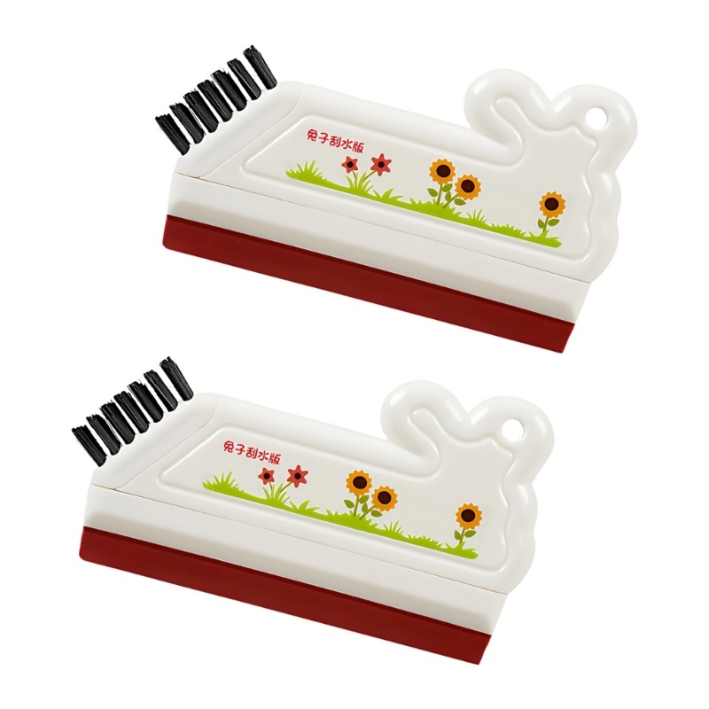 Rabbit Shape Small Handy Squeegee Water Window Wiper Drying Clean