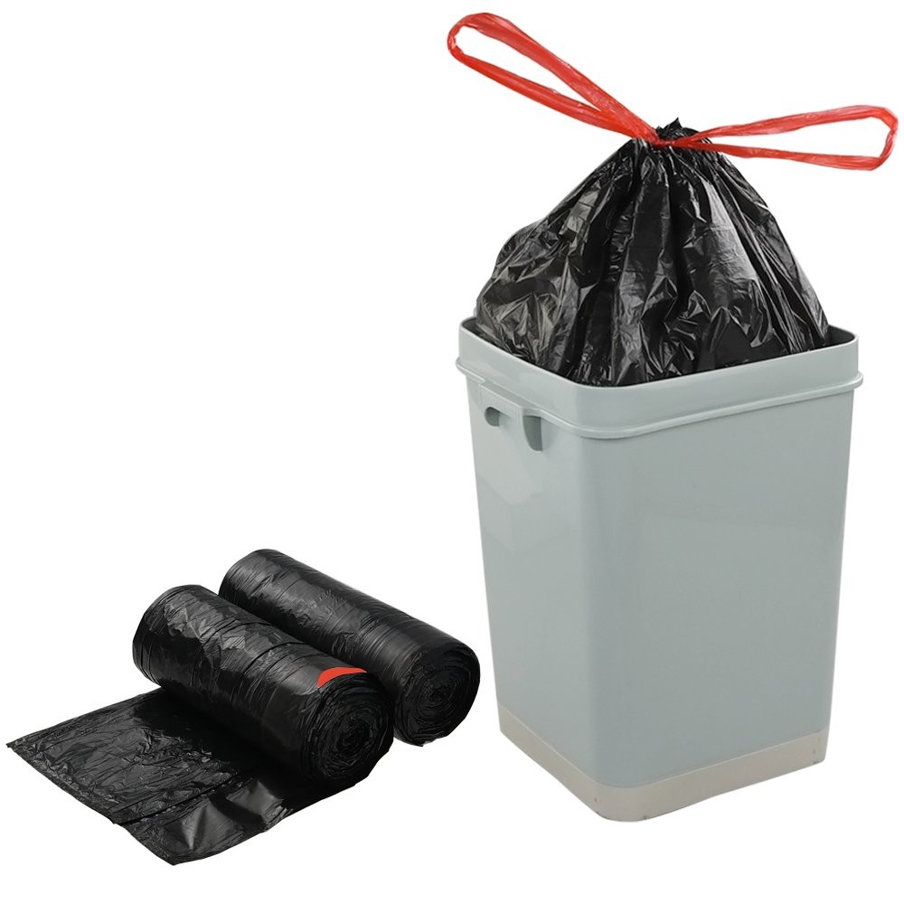 1.2 Gallon Small Drawstring Trash Bags, Black, 108 Counts