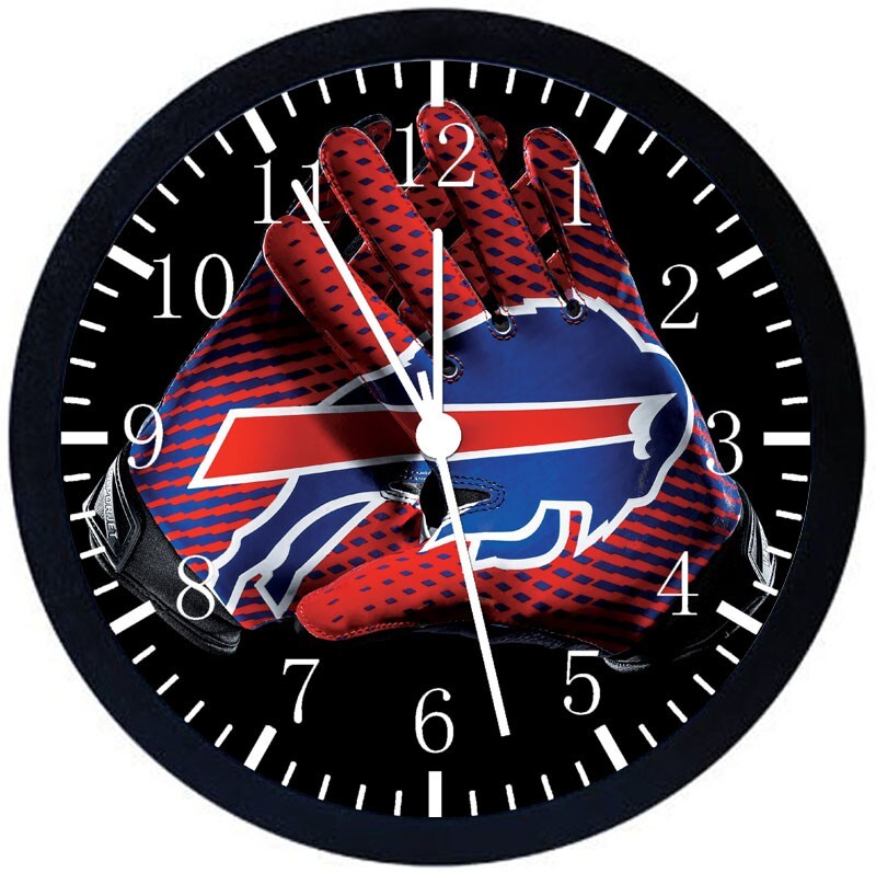 Buffalo Bills Wall Clock 12" Large Personalized option with adding names F118