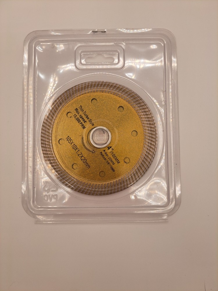 (2) 4" Super Thin Diamond Granite Dry Wet Cutting Blade. 105mm.