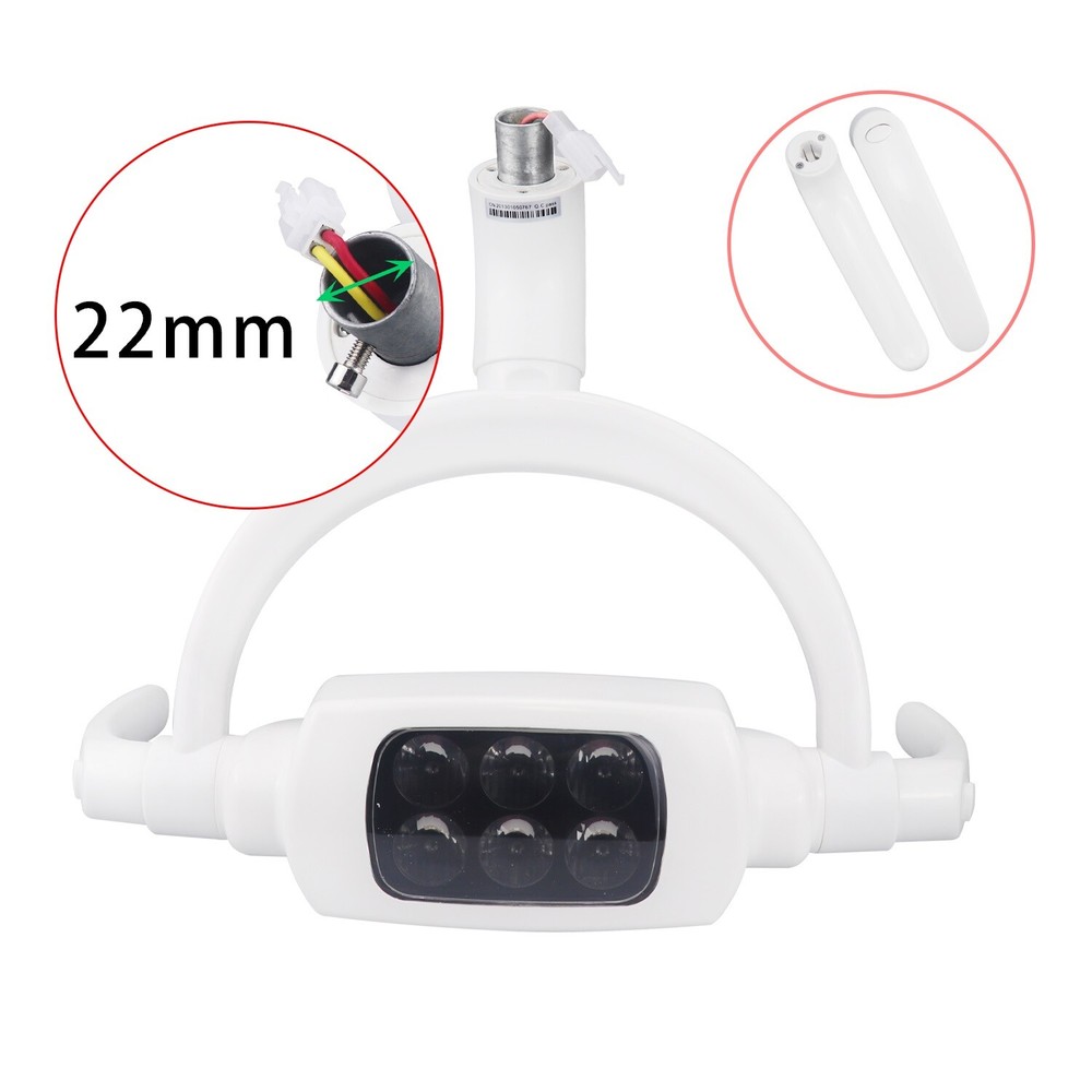 Dental Ceiling Mounted Induction Lamp 6 LED Shadowless Light Sensor Switch US