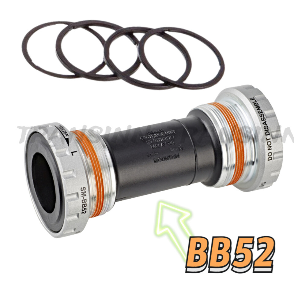 Shimano BB52 Deore Hollowtech II  BSA  Bottom Bracket (ASMBB52B)