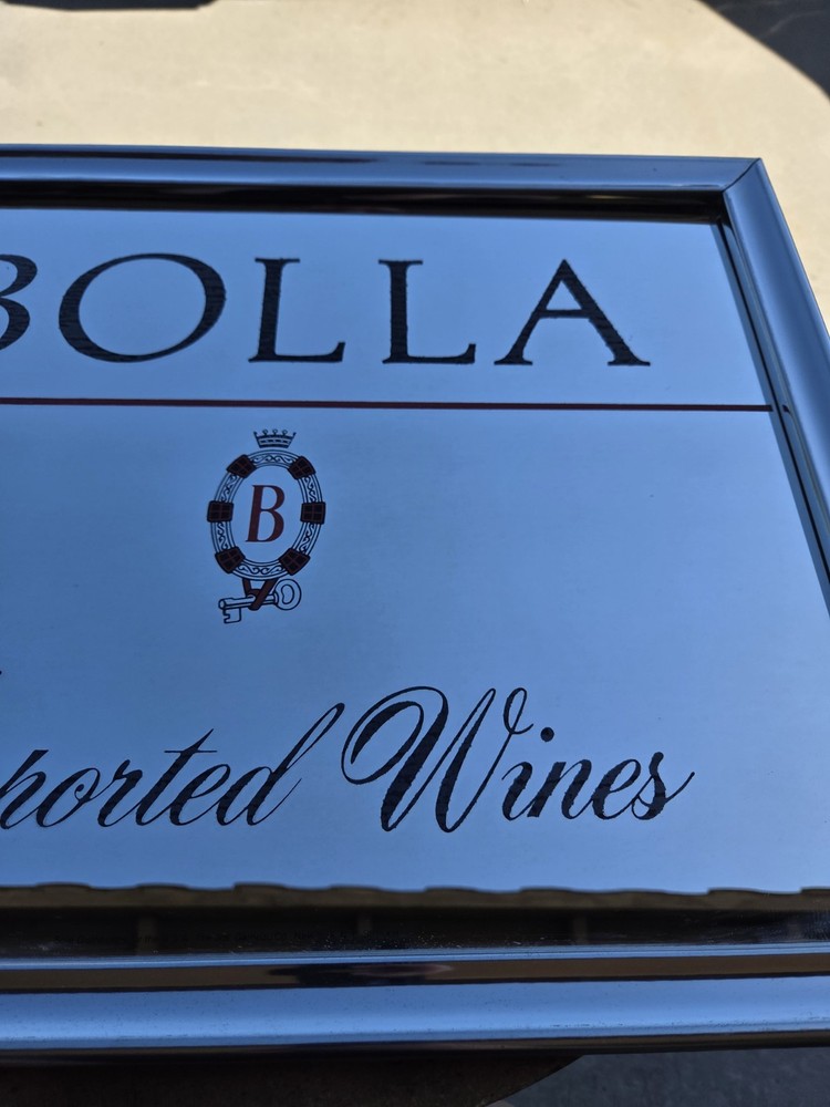 Vintage Italian Bolla Imported Wines Mirror