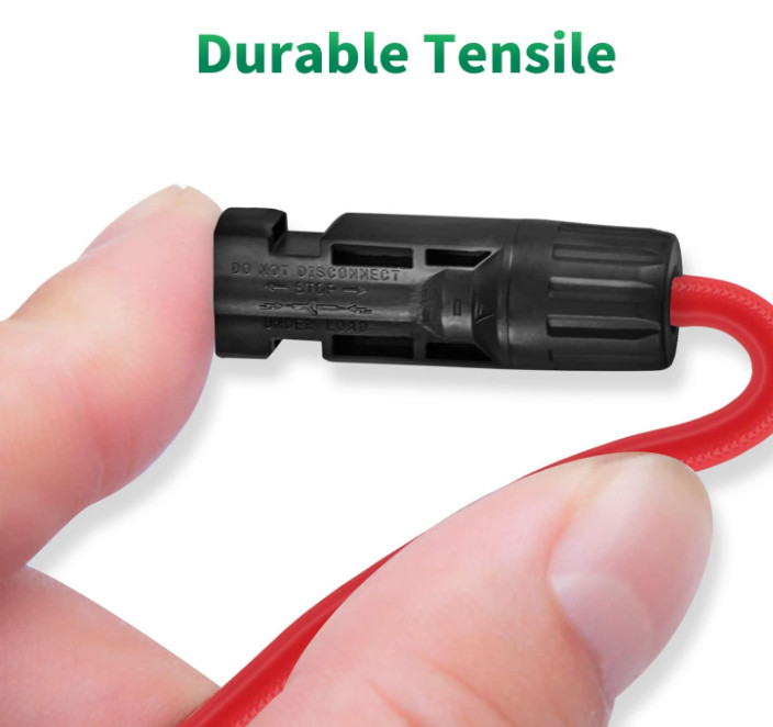 Solar Connectors Y Branch Parallel Adapter 10AWG Cable for Solar Panel (Red & Bl