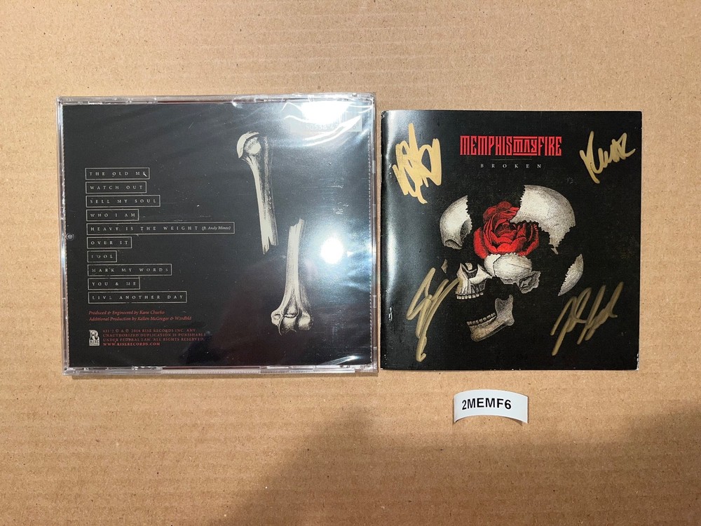 Memphis May Fire Signed Autographed CD Broken