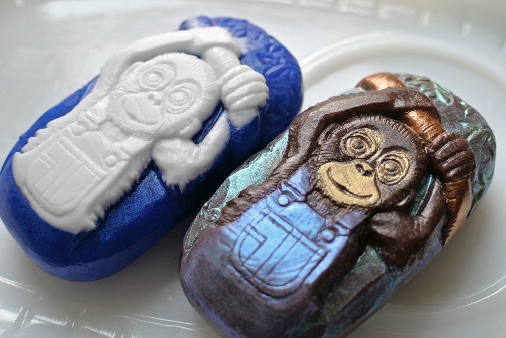 MONKEY SILICONE MOLD for soap making and other crafts