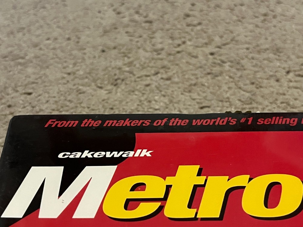 Cakewalk Metro 5 Multitrack MAC Studio Software New Sealed Vintage Rare