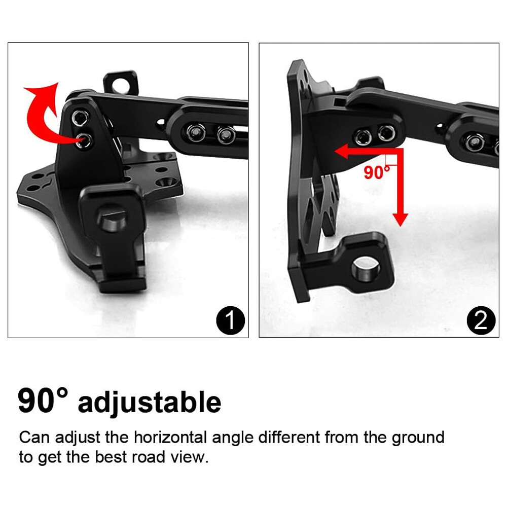 Universal Motorcycle License Plate Tail Tidy Frame Bracket Holder with LED Light