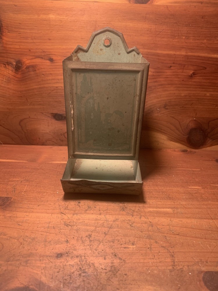 Vintage Tin Match Holder